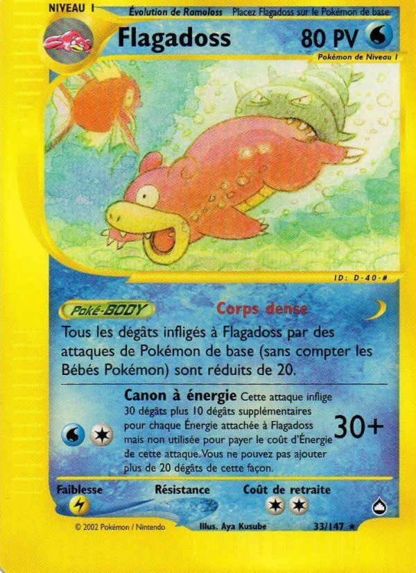 Flagadoss 33 — Aquapolis (French Pokémon TCG card)