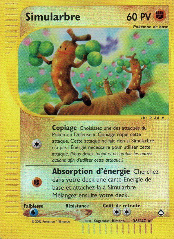 Simularbre 36 — Aquapolis (French Pokémon TCG card)