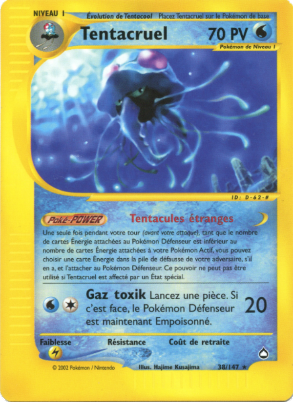 Tentacruel 38 — Aquapolis (French Pokémon TCG card)
