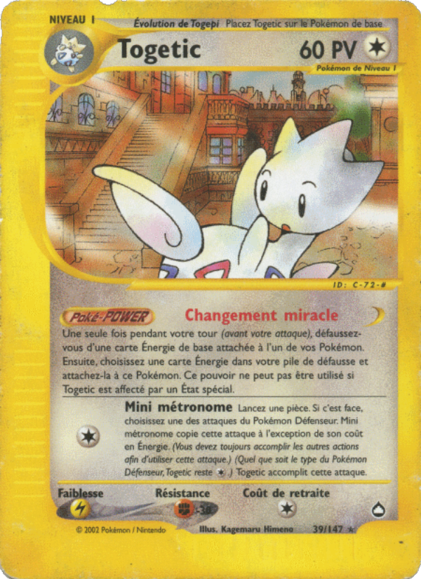 Togetic 39 — Aquapolis (French Pokémon TCG card)