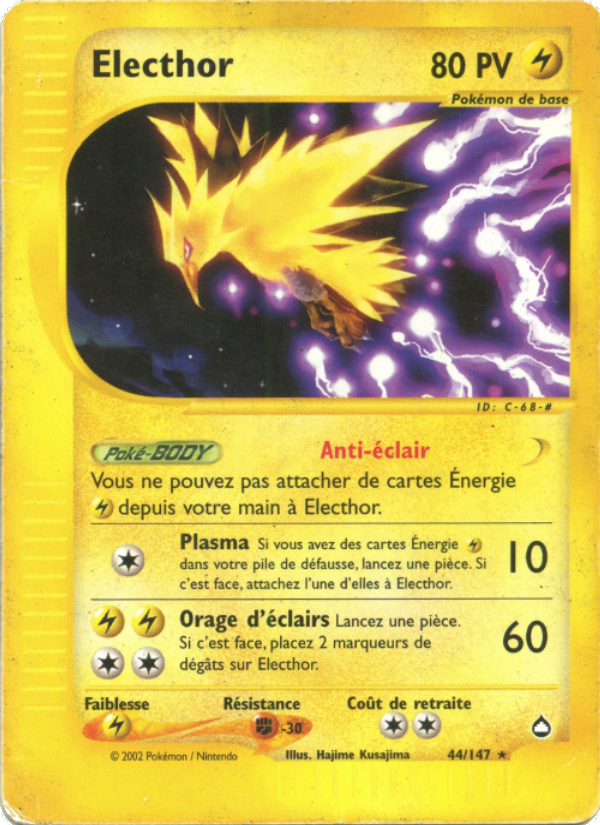 Electhor 44 — Aquapolis (French Pokémon TCG card)