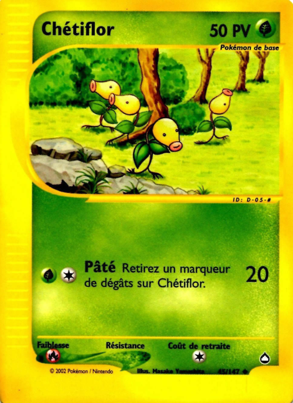 Chétiflor 45 — Aquapolis (French Pokémon TCG card)
