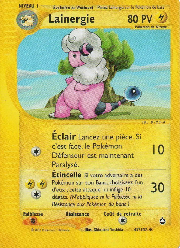 Lainergie 47 — Aquapolis (French Pokémon TCG card)