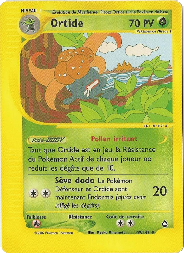 Ortide 49 — Aquapolis (French Pokémon TCG card)