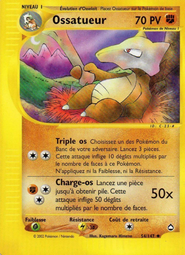 Ossatueur 54 — Aquapolis (French Pokémon TCG card)