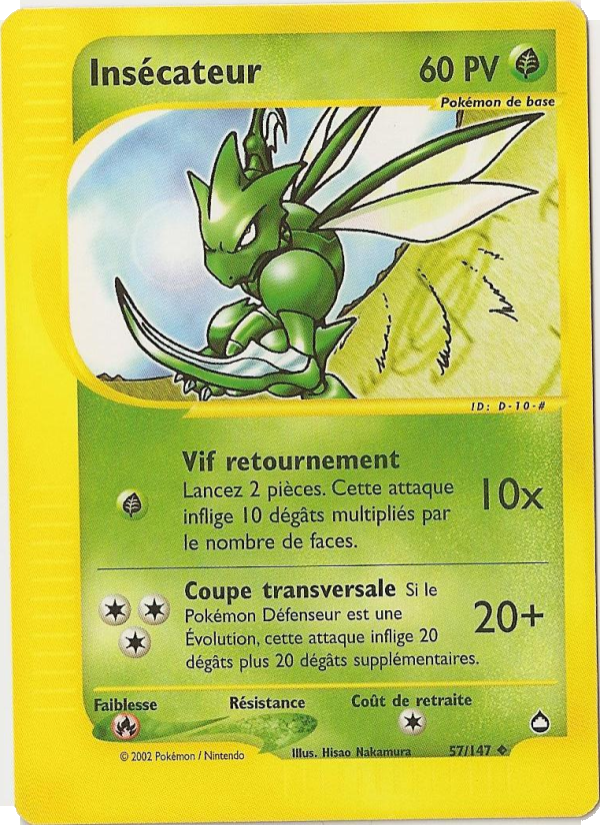 Insécateur 57 — Aquapolis (French Pokémon TCG card)
