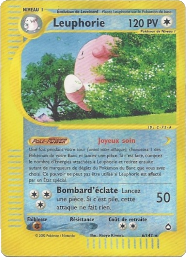 Leuphorie 6 — Aquapolis (French Pokémon TCG card)