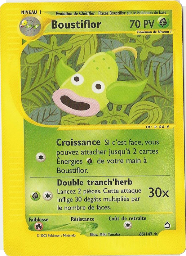 Boustiflor 65 — Aquapolis (French Pokémon TCG card)