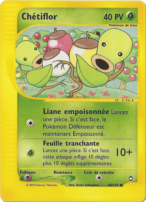 Chétiflor 68 — Aquapolis (French Pokémon TCG card)