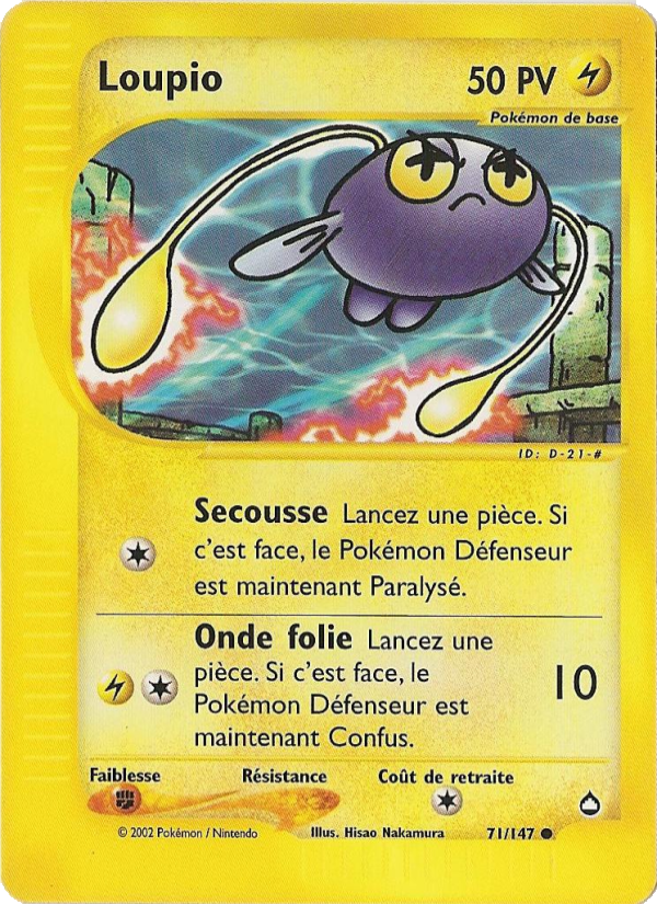 Loupio 71 — Aquapolis (French Pokémon TCG card)