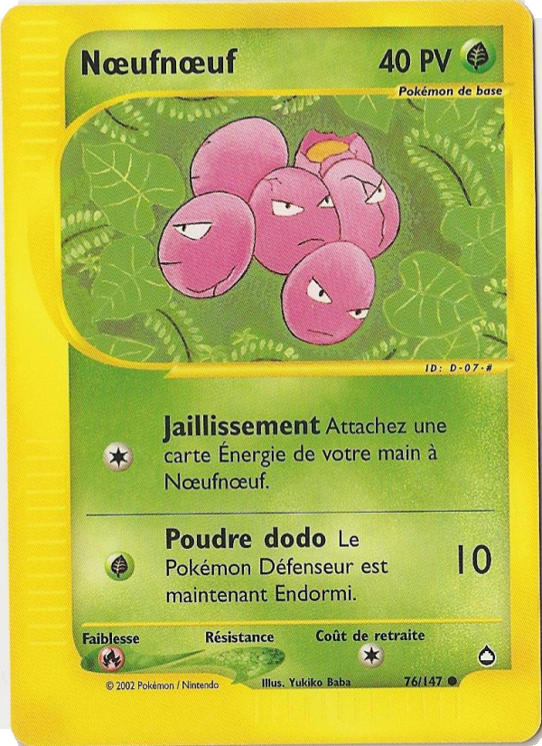 Nœufnœuf 76 — Aquapolis (French Pokémon TCG card)