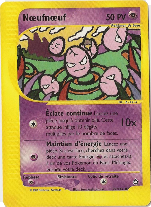 Nœufnœuf 77 — Aquapolis (French Pokémon TCG card)