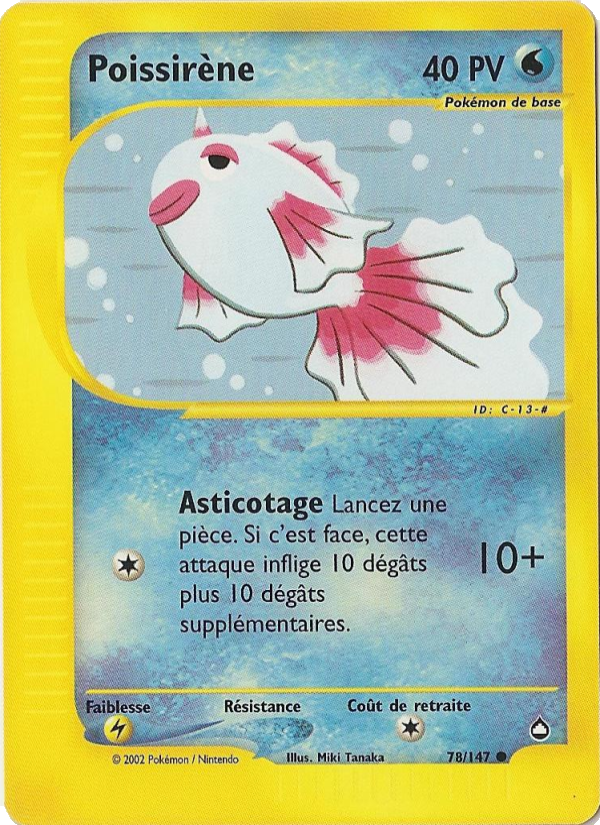 Poissirène 78 — Aquapolis (French Pokémon TCG card)