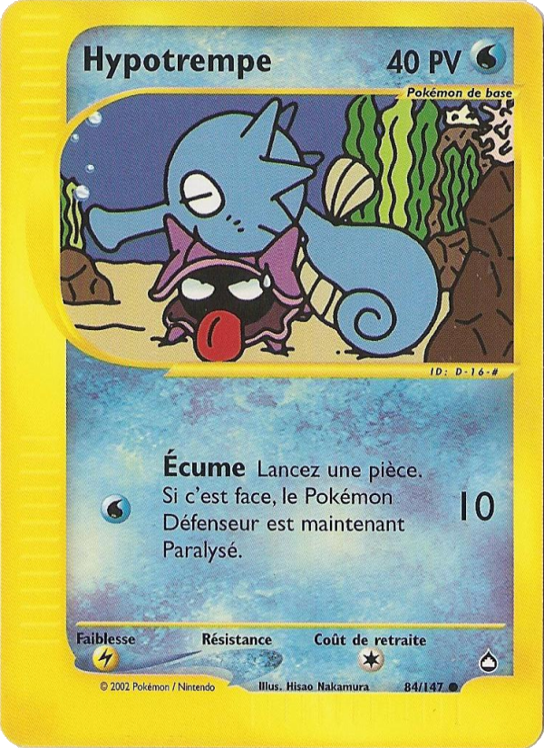 Hypotrempe 84 — Aquapolis (French Pokémon TCG card)