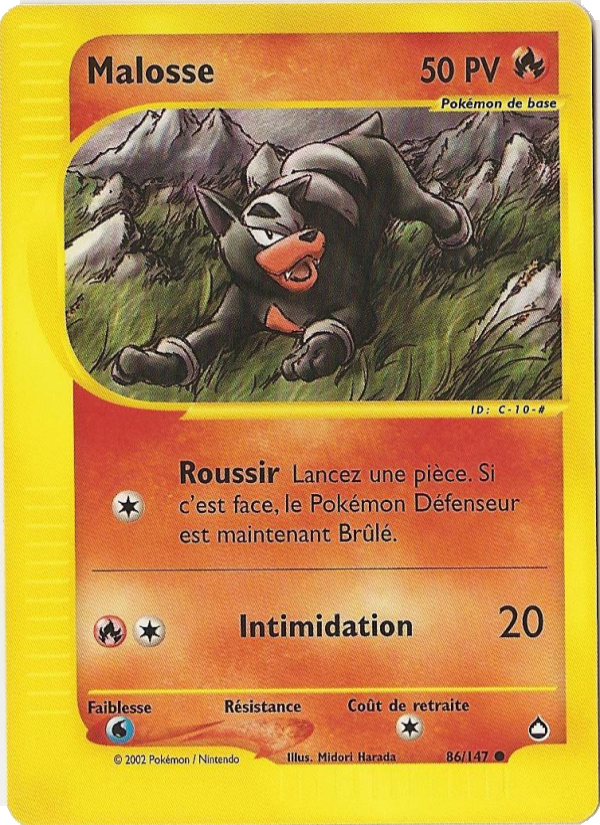 Malosse 86 — Aquapolis (French Pokémon TCG card)