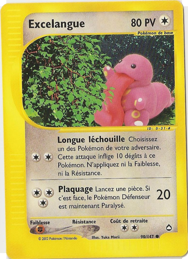 Excelangue 90 — Aquapolis (French Pokémon TCG card)