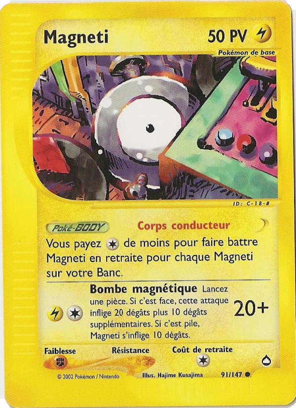 Magneti 91 — Aquapolis (French Pokémon TCG card)