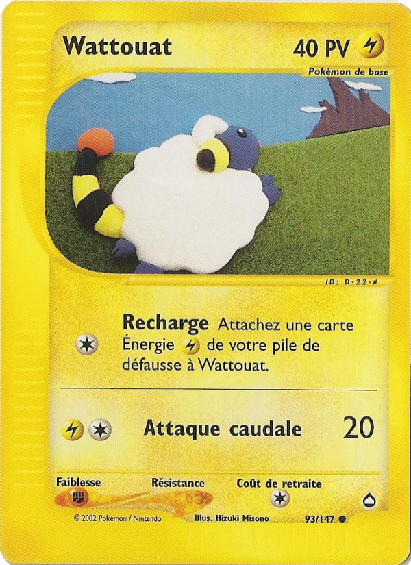 Wattouat 93 — Aquapolis (French Pokémon TCG card)