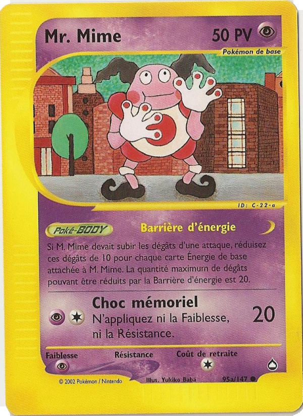 M.Mime 95a — Aquapolis (French Pokémon TCG card)