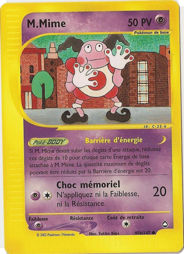 M.Mime 95b — Aquapolis (French Pokémon TCG card)