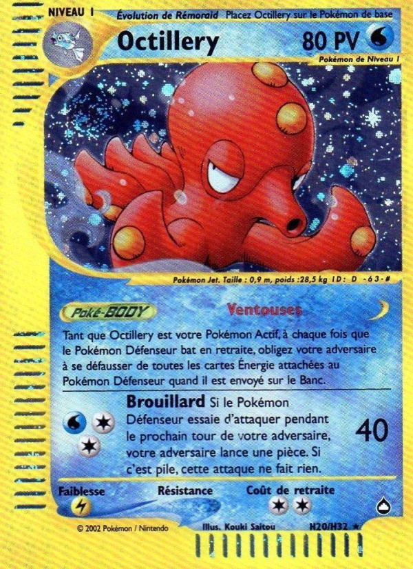 Octillery H20 — Aquapolis (French Pokémon TCG card)