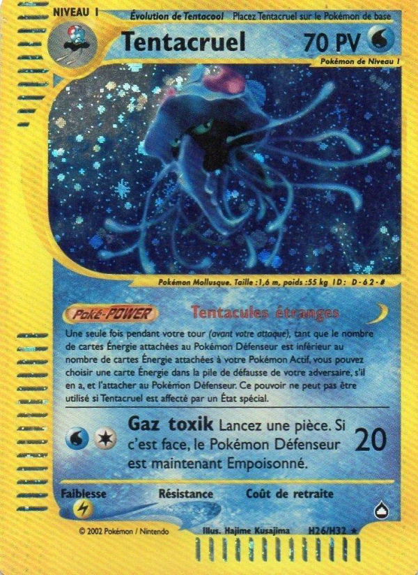 Tentacruel H26 — Aquapolis (French Pokémon TCG card)
