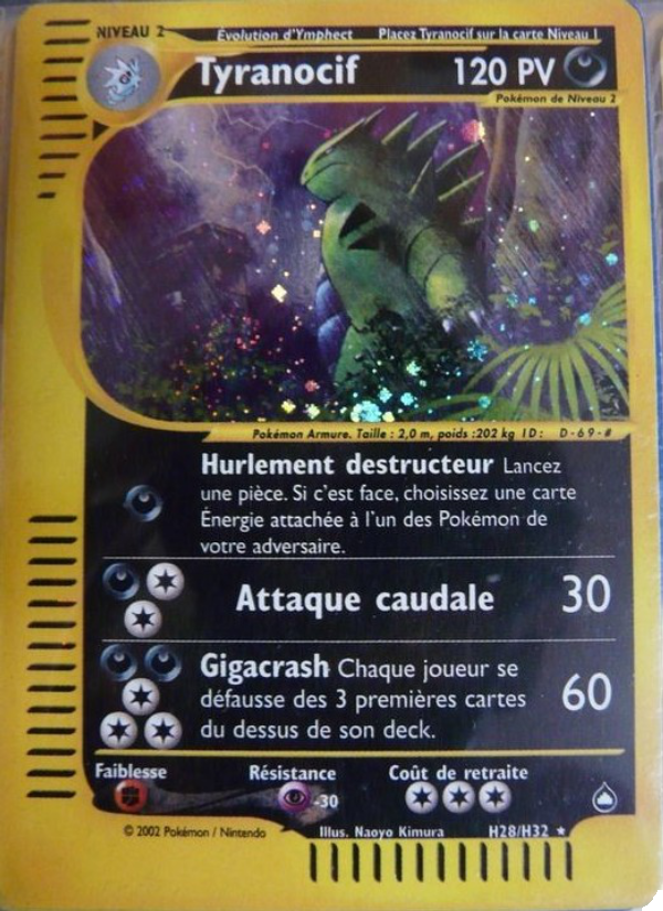 Tyranocif H28 — Aquapolis (French Pokémon TCG card)