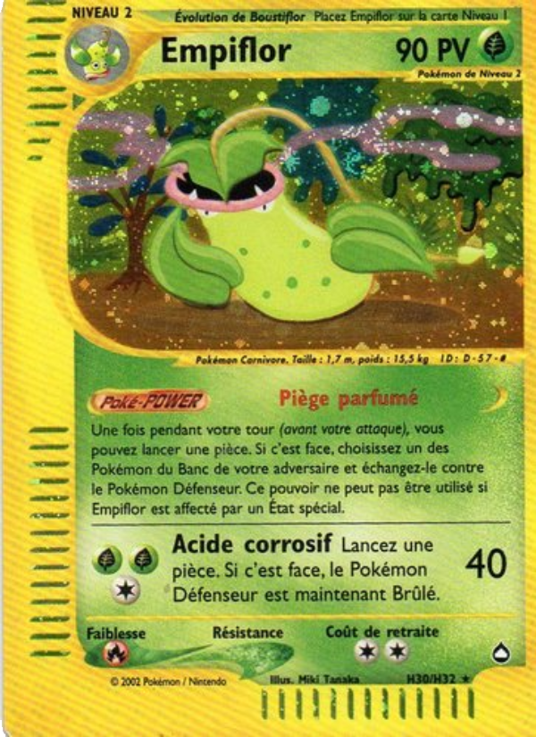 Empiflor H30 — Aquapolis (French Pokémon TCG card)