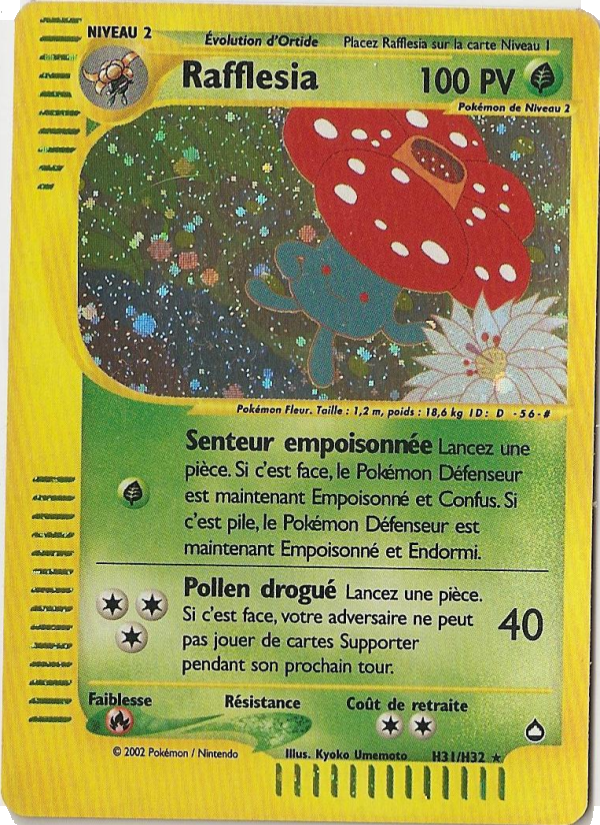 Rafflesia H31 — Aquapolis (French Pokémon TCG card)