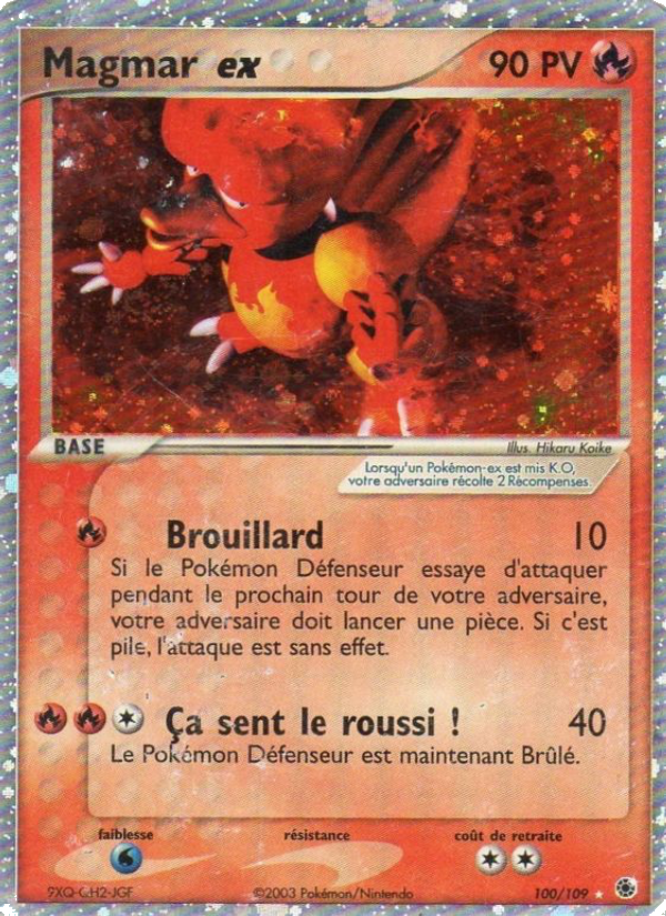Magmar ex 100 — EX Ruby & Sapphire (French Pokémon TCG card)