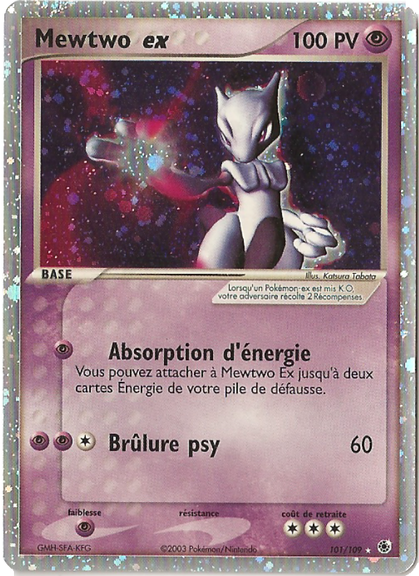 Mewtwo ex 101 — EX Ruby & Sapphire (French Pokémon TCG card)