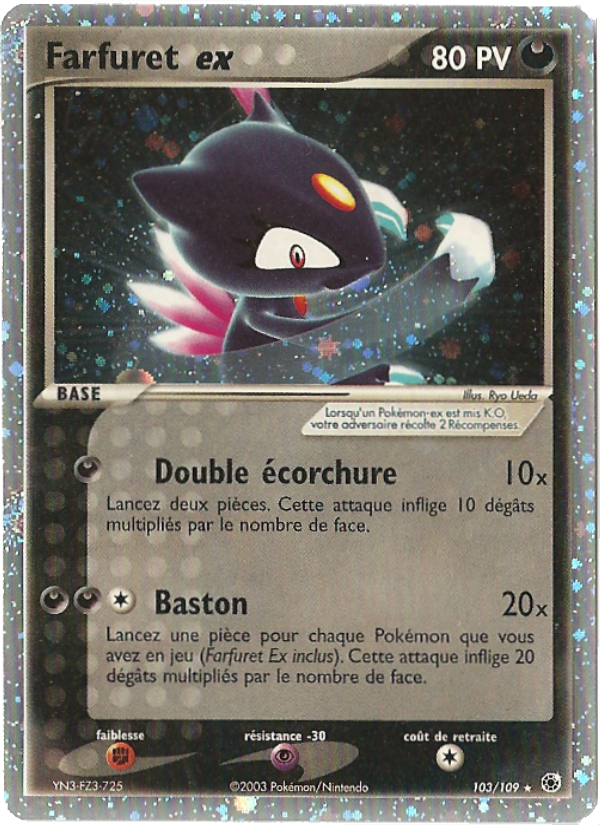 Farfuret ex 103 — EX Ruby & Sapphire (French Pokémon TCG card)