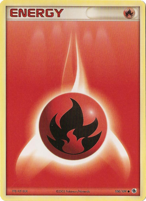 Énergie Feu 108 — EX Ruby & Sapphire (French Pokémon TCG card)