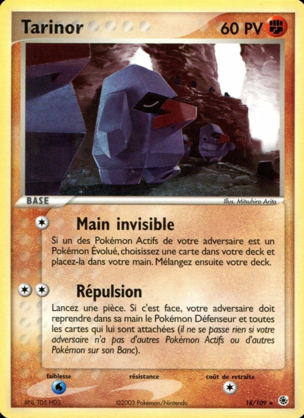 Tarinor 18 — EX Ruby & Sapphire (French Pokémon TCG card)