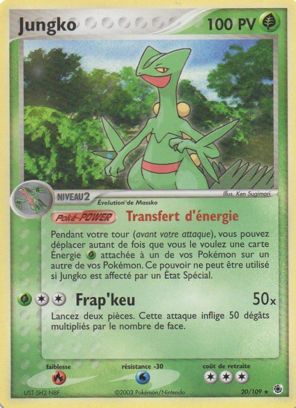 Jungko 20 — EX Ruby & Sapphire (French Pokémon TCG card)