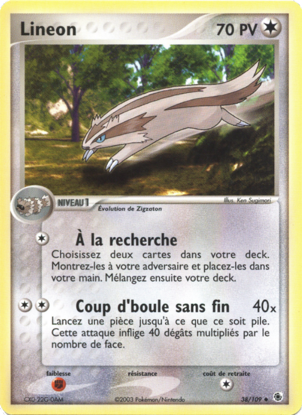 Lineon 38 — EX Ruby & Sapphire (French Pokémon TCG card)