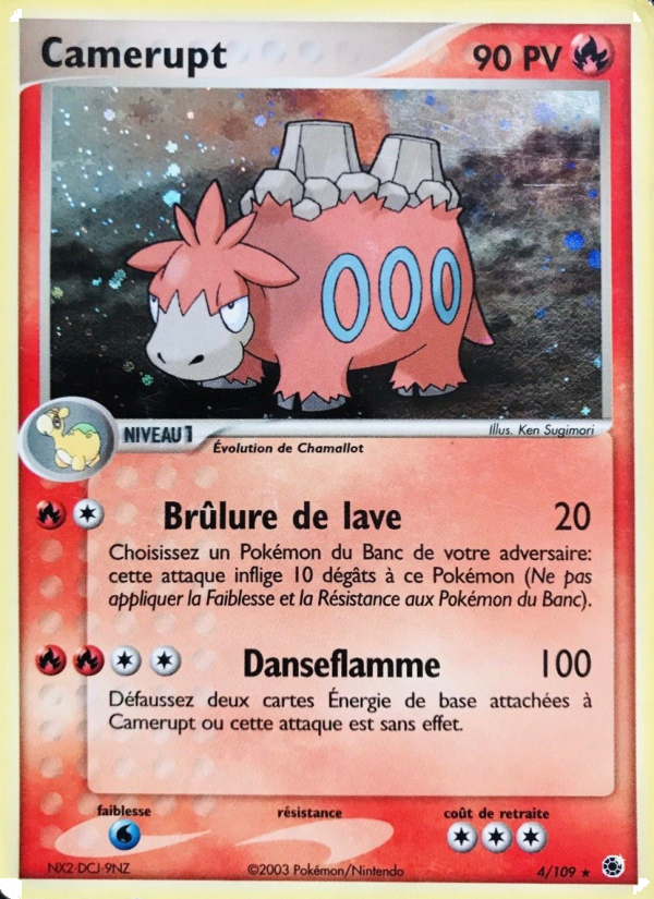 Camerupt 4 — EX Ruby & Sapphire (French Pokémon TCG card)