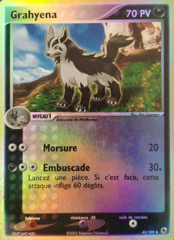 Grahyena 42 — EX Ruby & Sapphire (French Pokémon TCG card)