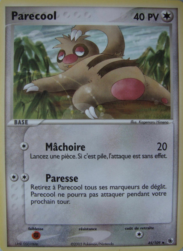 Parecool 45 — EX Ruby & Sapphire (French Pokémon TCG card)