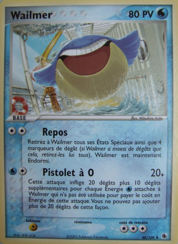 Wailmer 48 — EX Ruby & Sapphire (French Pokémon TCG card)