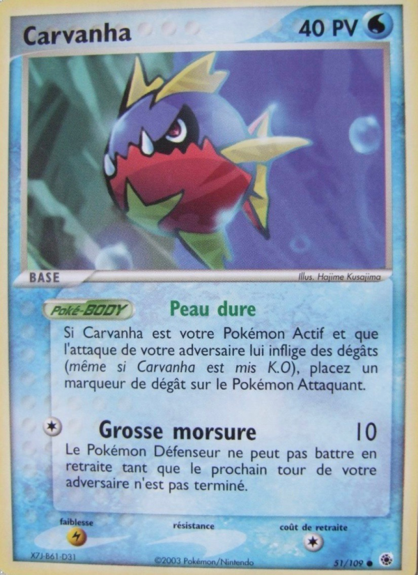 Carvanha 51 — EX Ruby & Sapphire (French Pokémon TCG card)