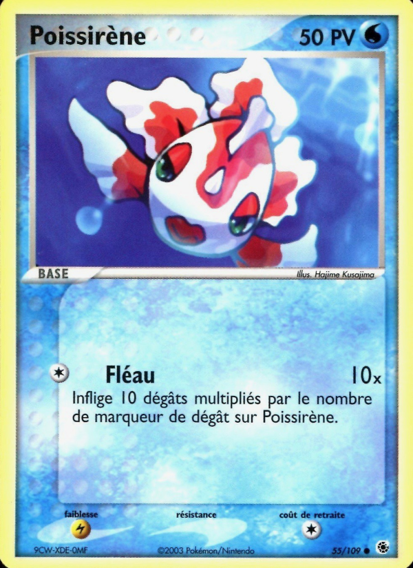 Poissirène 55 — EX Ruby & Sapphire (French Pokémon TCG card)