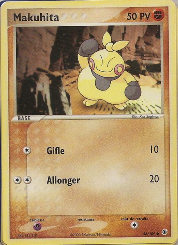 Makuhita 56 — EX Ruby & Sapphire (French Pokémon TCG card)