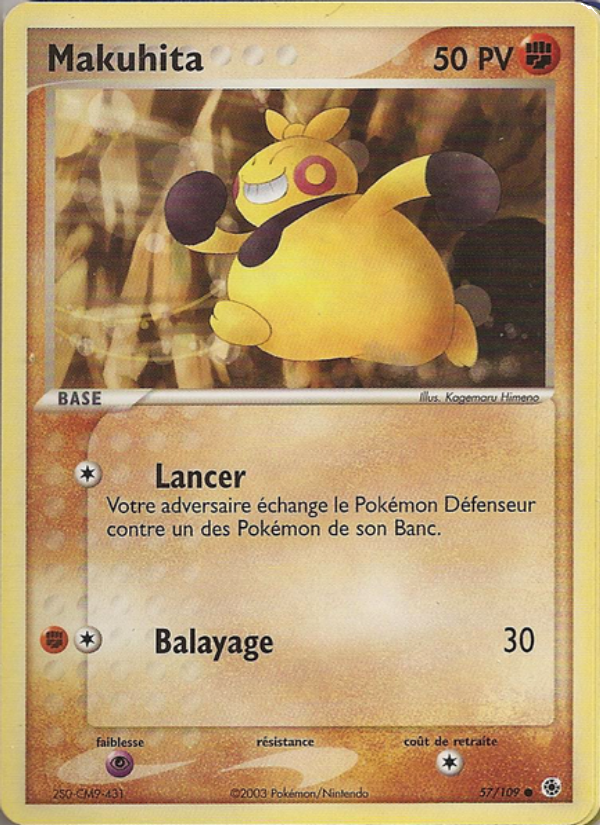 Makuhita 57 — EX Ruby & Sapphire (French Pokémon TCG card)
