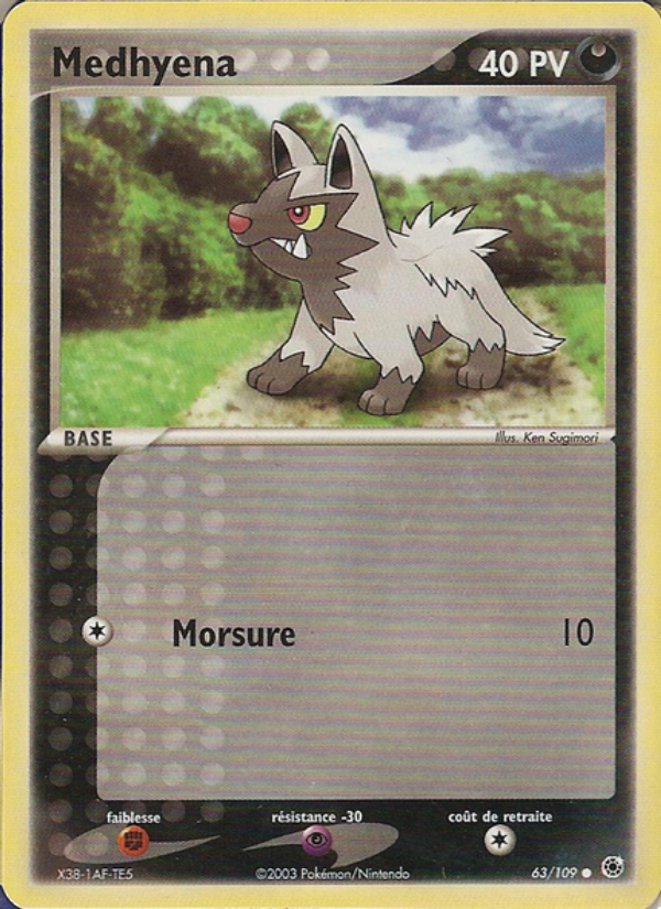 Medhyena 63 — EX Ruby & Sapphire (French Pokémon TCG card)