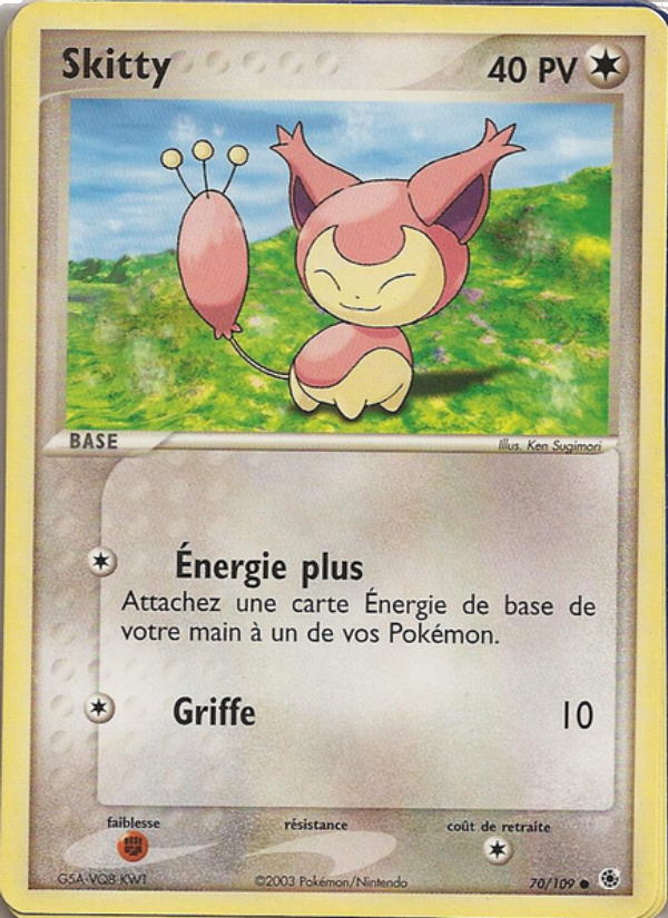 Skitty 70 — EX Ruby & Sapphire (French Pokémon TCG card)