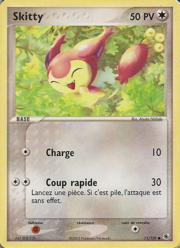 Skitty 71 — EX Ruby & Sapphire (French Pokémon TCG card)