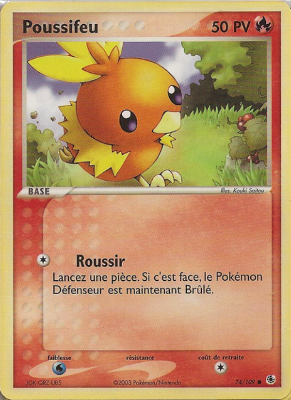 Poussifeu 74 — EX Ruby & Sapphire (French Pokémon TCG card)