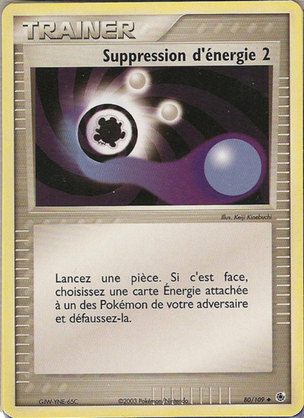 Suppression d'énergie 2 80 — EX Ruby & Sapphire (French Pokémon TCG card)