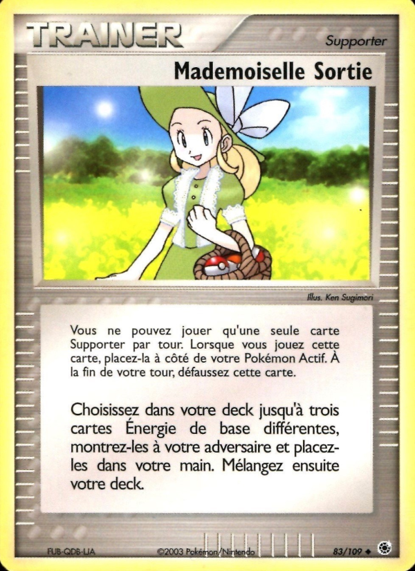 Mademoiselle Sortie 83 — EX Ruby & Sapphire (French Pokémon TCG card)